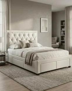 Pack cama de casal BIA + Colchão HOMYSLEEP PALACIO COOLER