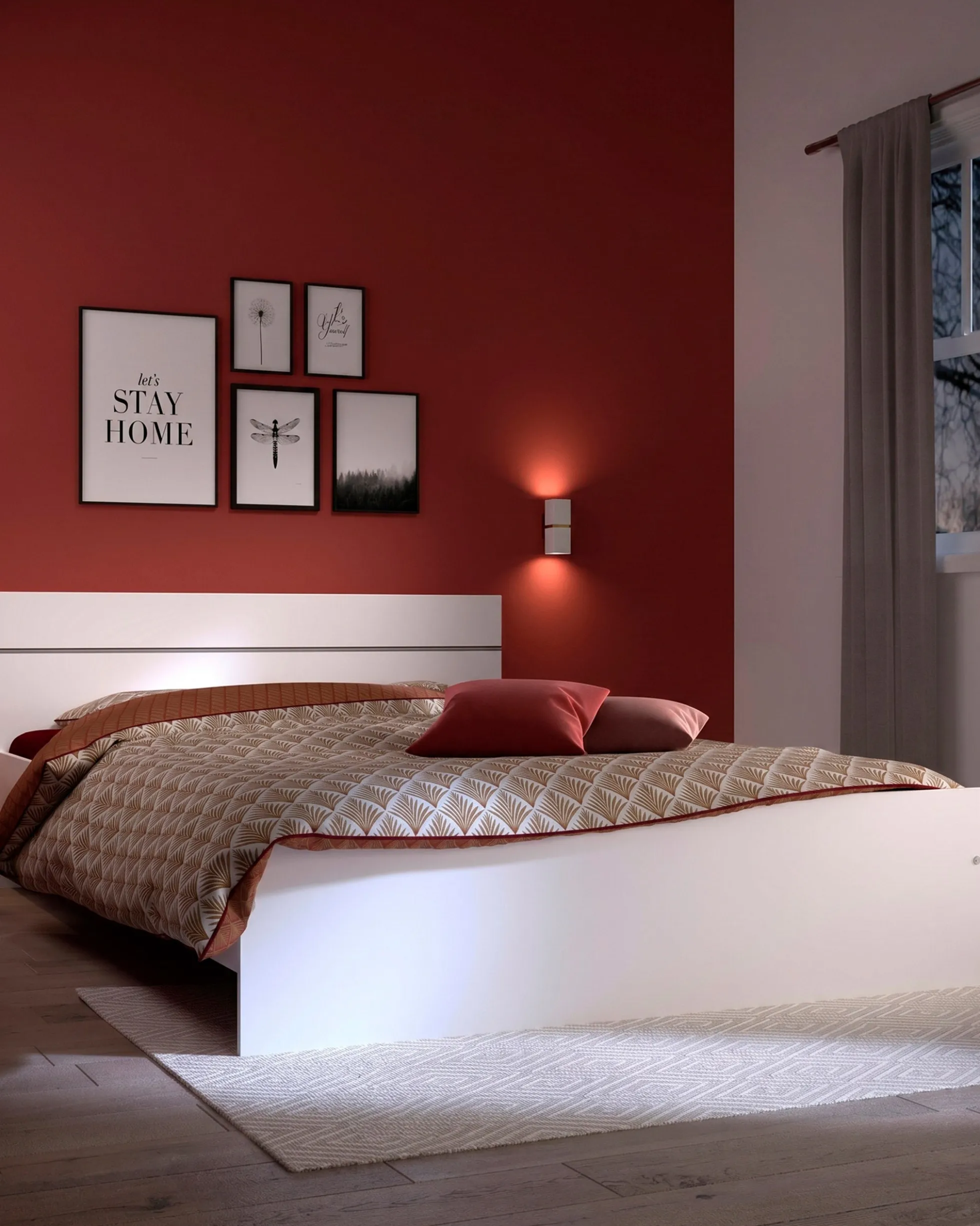 Pack cama de casal CODA + colchão SPRING ROLLER