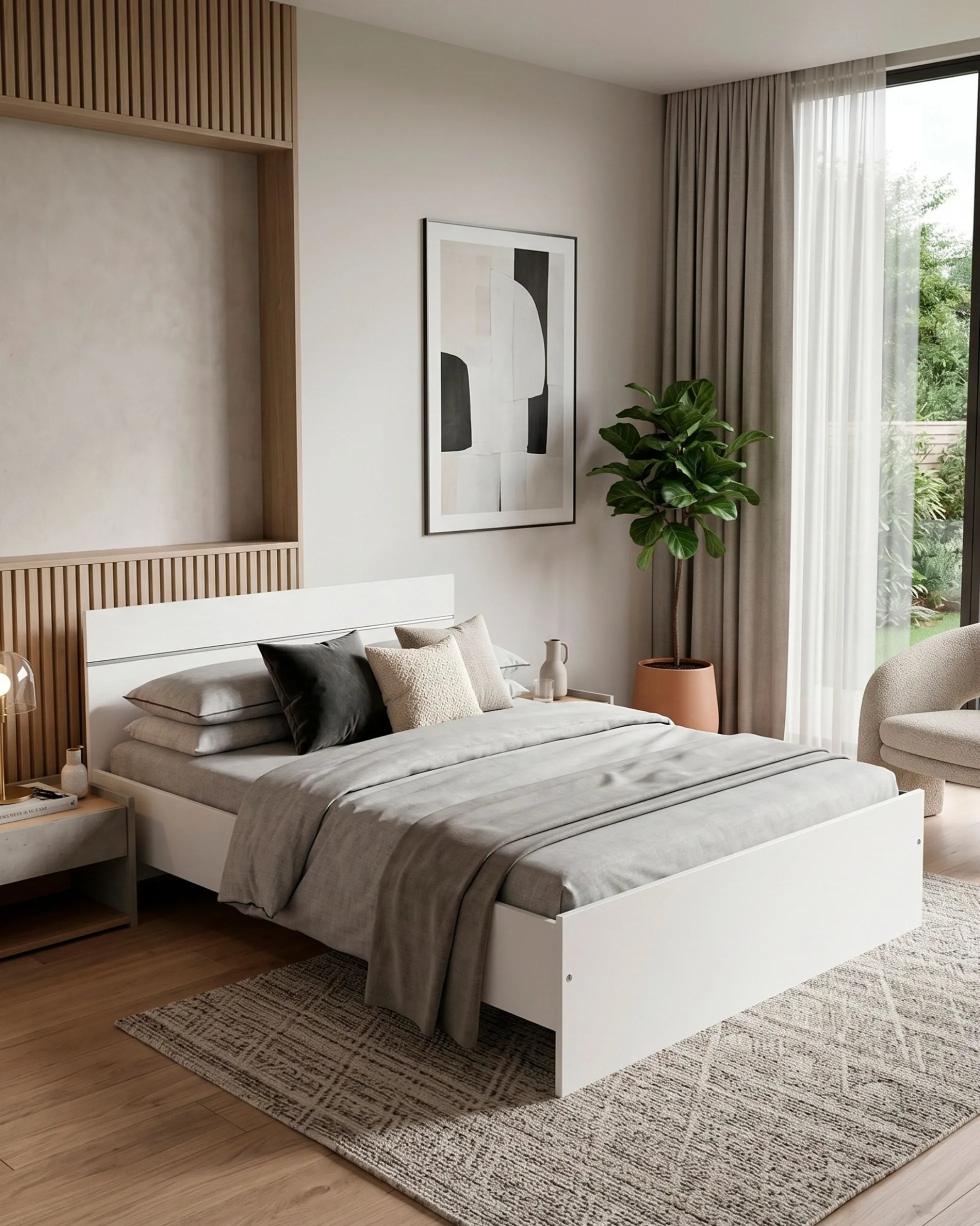 Pack cama de casal CODA + colchão SPRING ROLLER