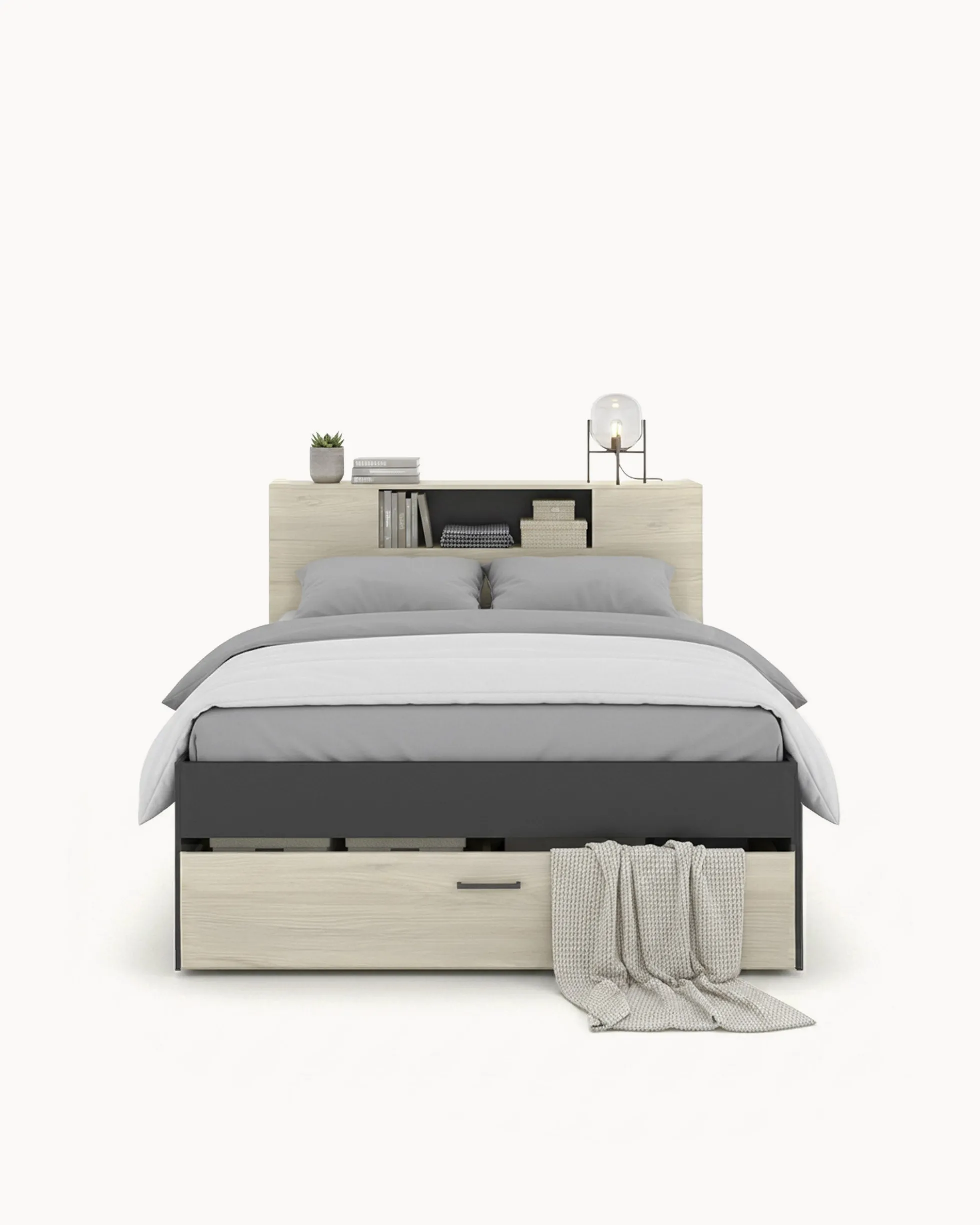Pack cama de casal COLOMBO + colchão SPRING ROLLER