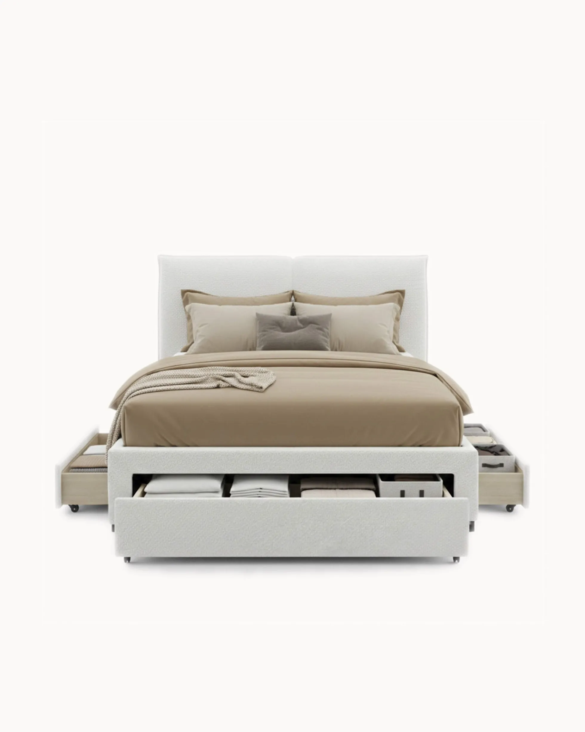Pack cama de casal CONCORDE + Colchão HOMYSLEEP PALACIO COOLER