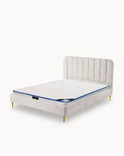 Pack cama de casal CORAL + colchão SPRING ROLLER