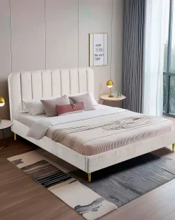 Pack cama de casal CORAL + colchão SPRING ROLLER