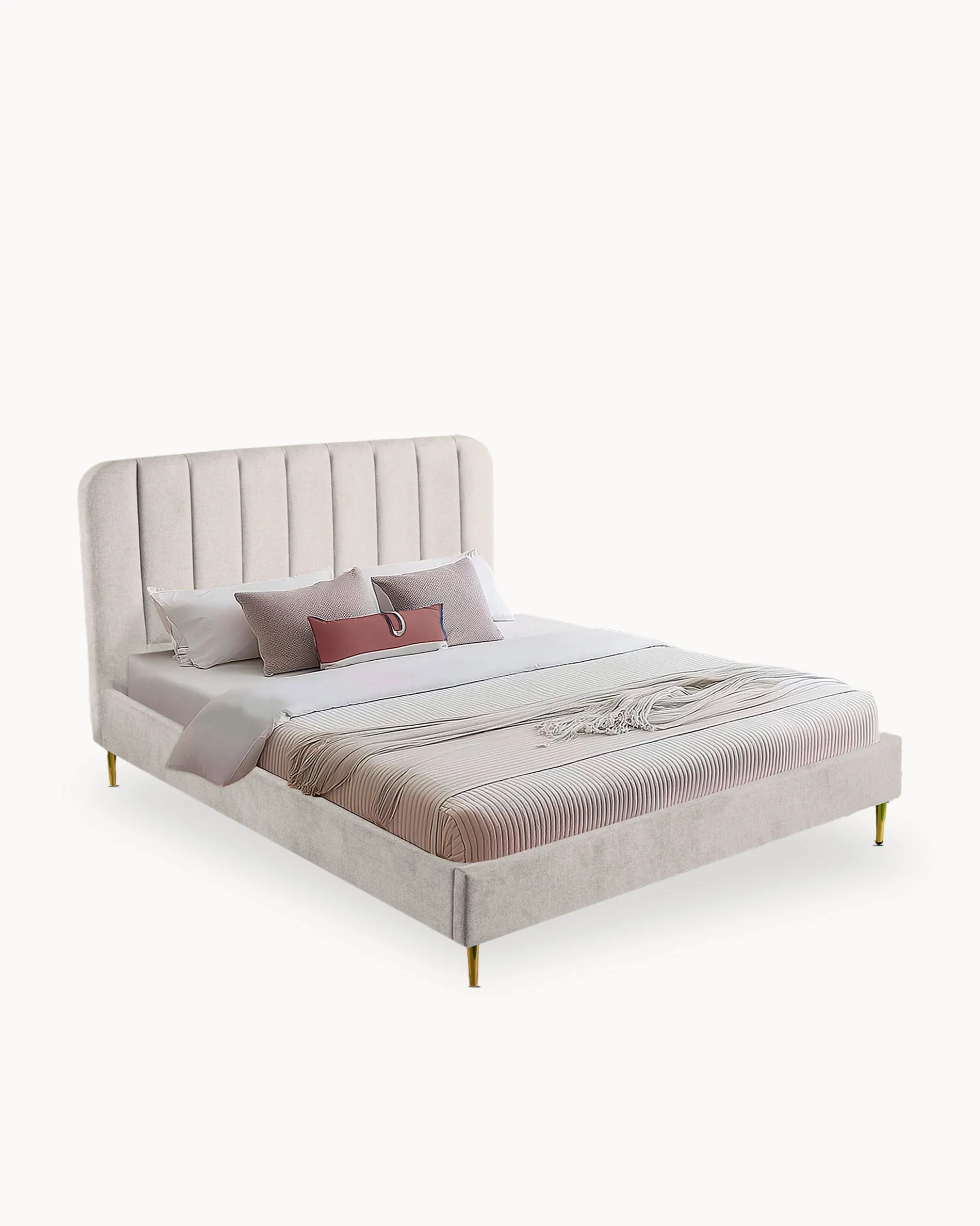Pack cama de casal CORAL + colchão SPRING ROLLER