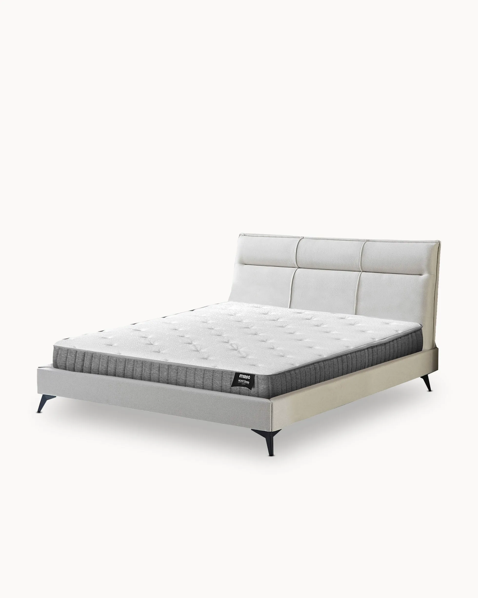 Pack cama de casal DAVIS + Colchão HOMYSLEEP ETERNO