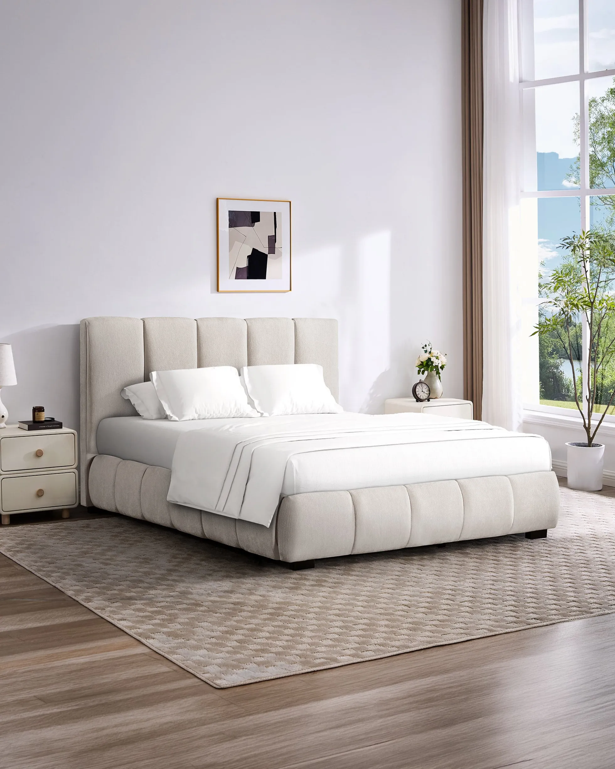 Pack cama de casal elevatória ALBERTINI + Colchão HOMYSLEEP PALACIO COOLER