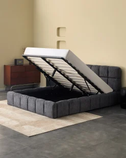 Pack cama de casal elevatória MANCHESTER + Colchão HOMYSLEEP PALACIO COOLER