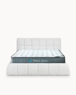 Pack cama de casal elevatória NEWCASTLE + Colchão HOMYSLEEP PALACIO COOLER