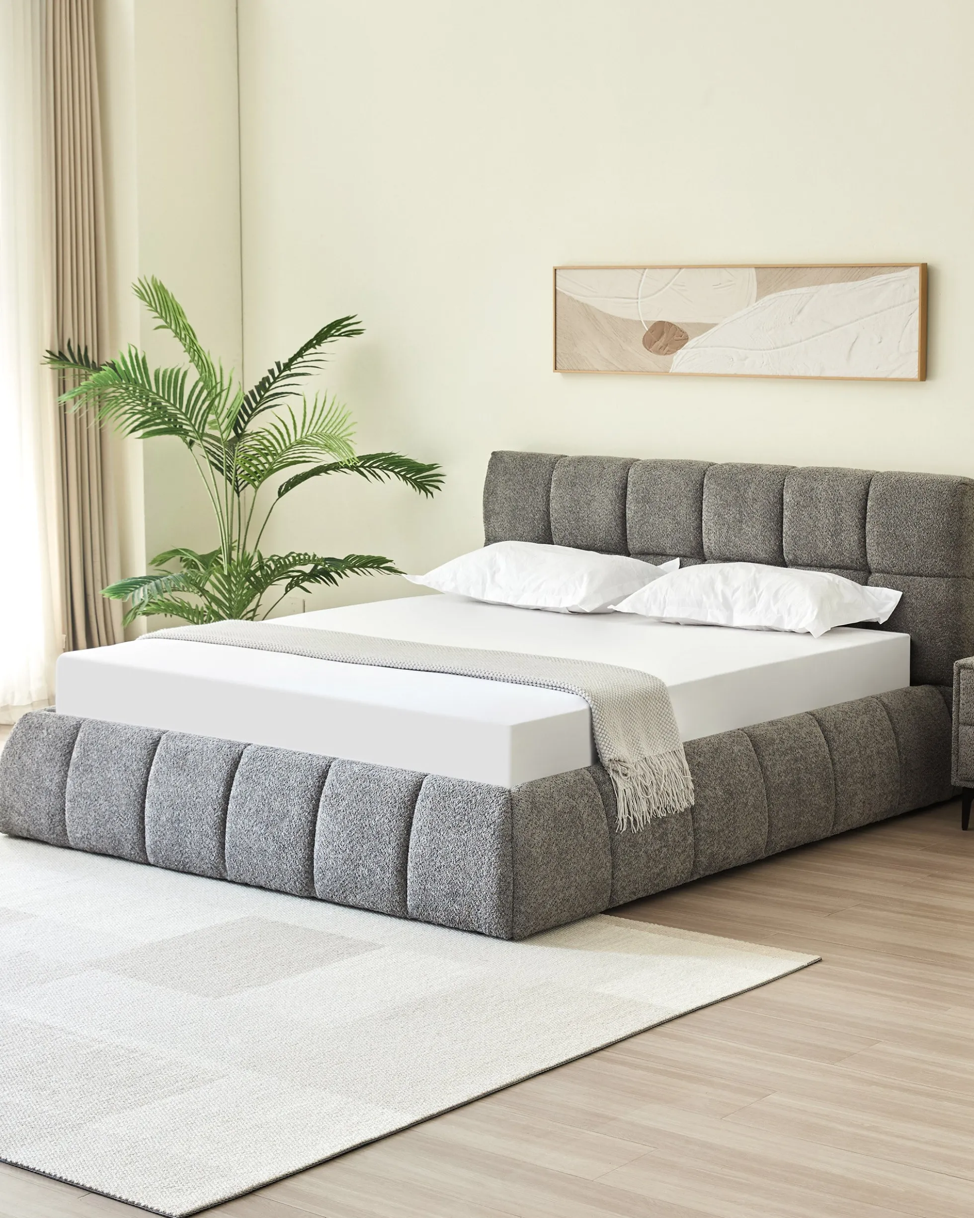 Pack cama de casal elevatória NEWCASTLE + Colchão HOMYSLEEP PALACIO COOLER