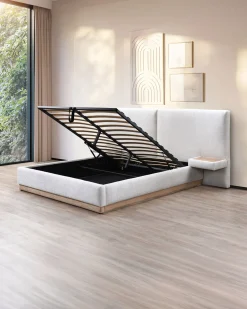 Pack cama de casal elevatória NAPOLI + Colchão HOMYSLEEP PALACIO COOLER