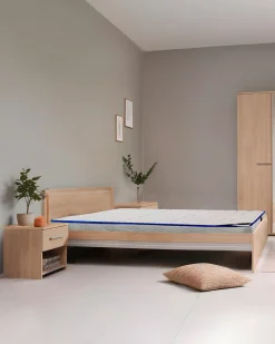 Pack cama de casal NOEMIA + colchão SPRING ROLLER