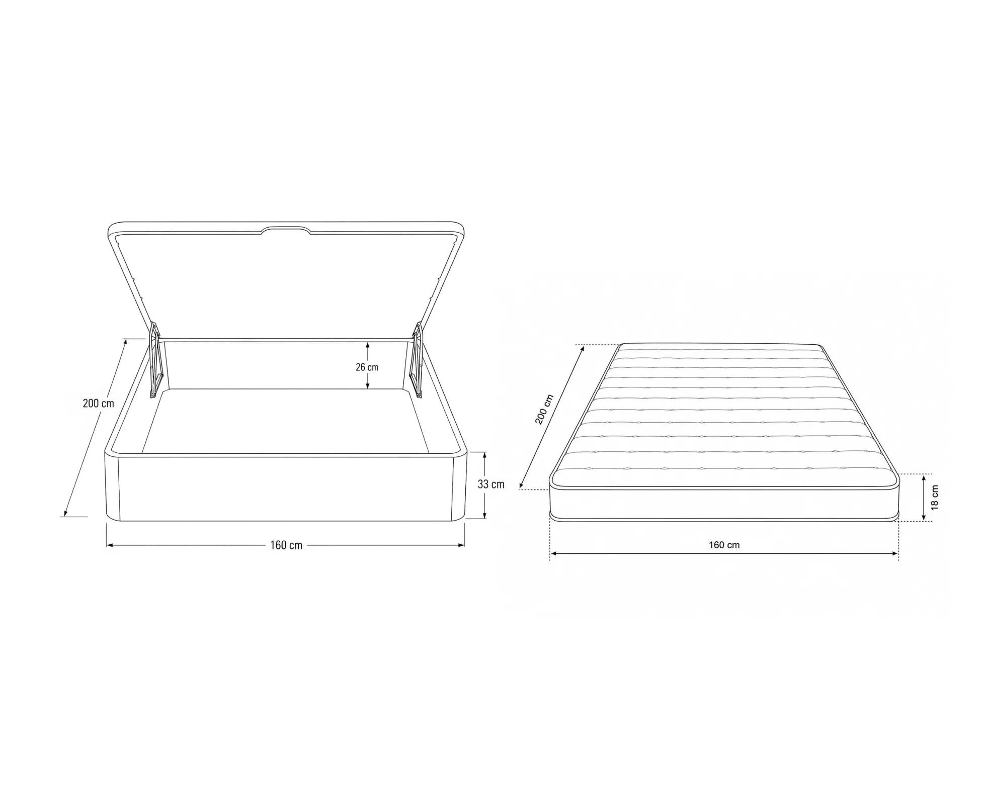 Pack quarto de casal CASINO BOX