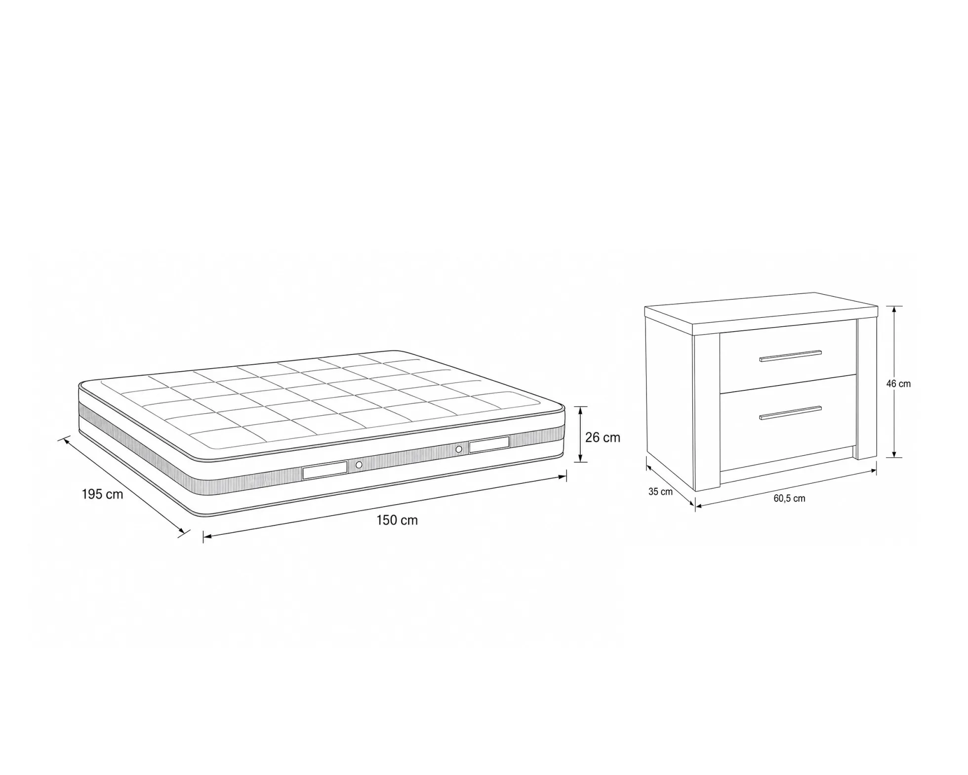 Pack quarto de casal PARIS