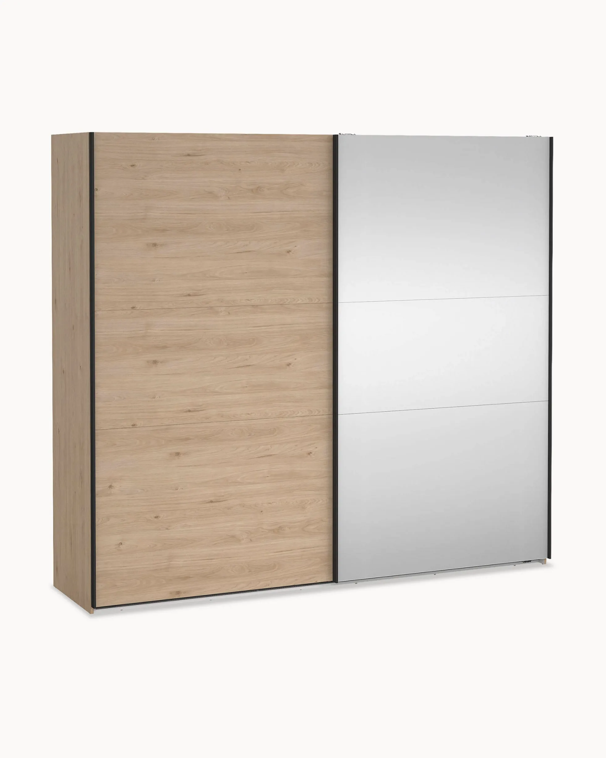 Roupeiro COMO com 2 portas, espelho e cómoda integrada