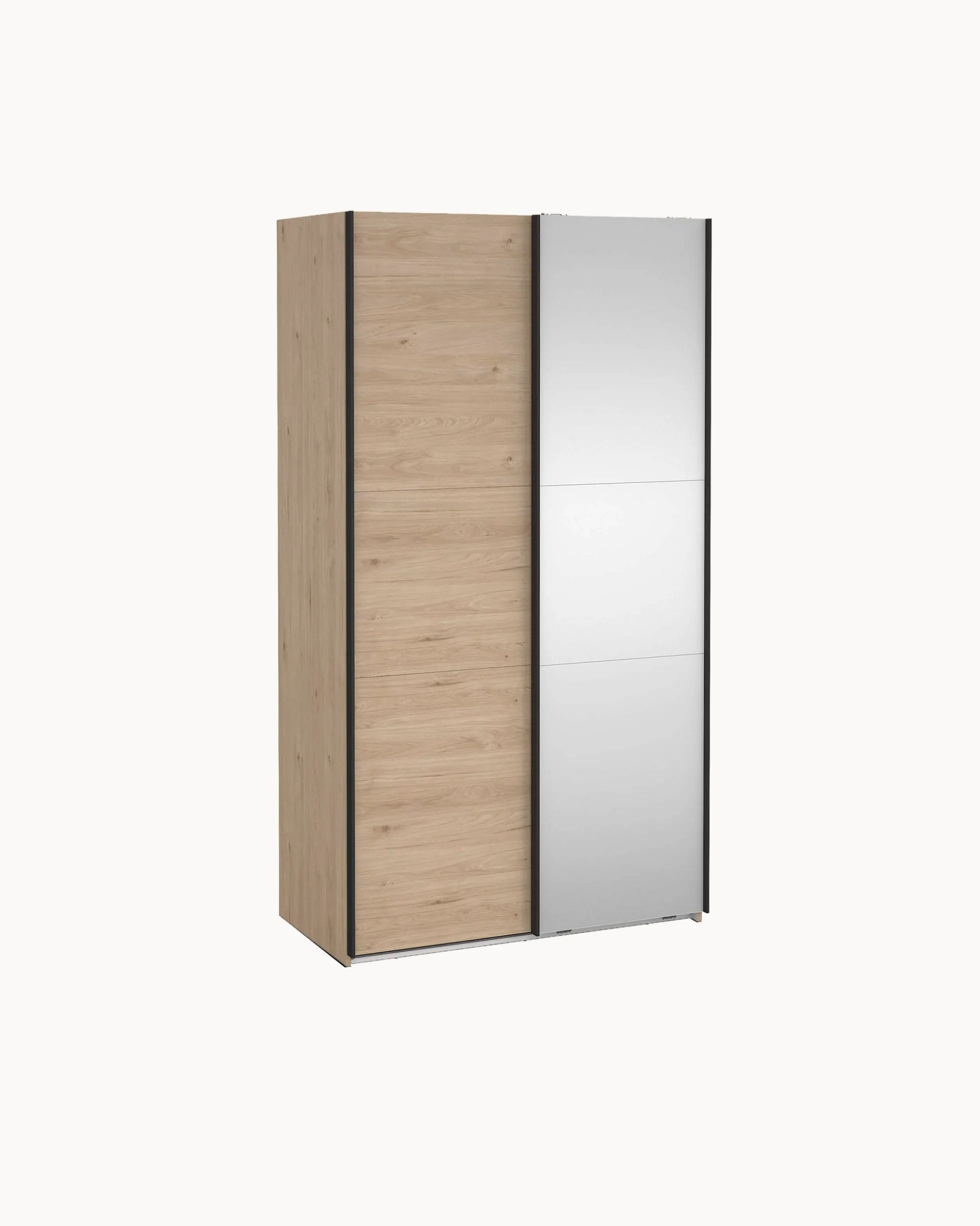 Roupeiro COMO com 2 portas, espelho e cómoda integrada