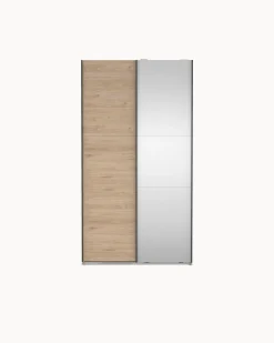 Roupeiro COMO com 2 portas, espelho e cómoda integrada