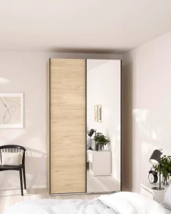 Roupeiro COMO com 2 portas, espelho e cómoda integrada