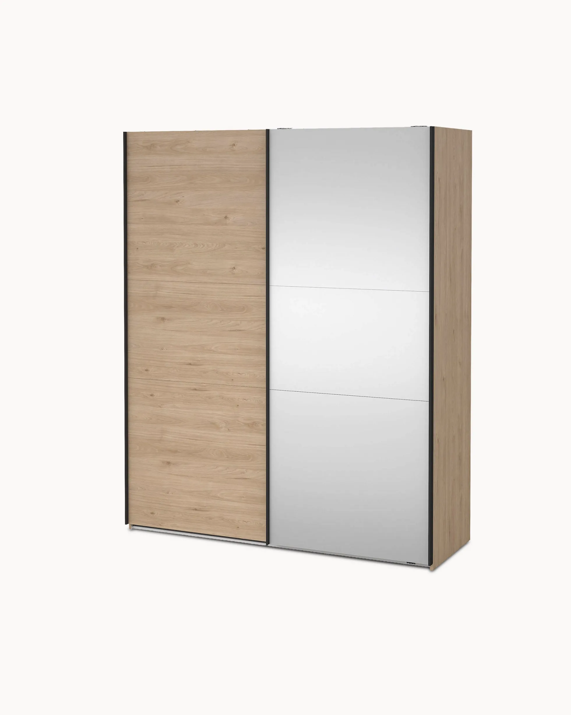 Roupeiro COMO com 2 portas, espelho e cómoda integrada