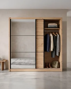 Roupeiro NAVARA (215cm) com espelho