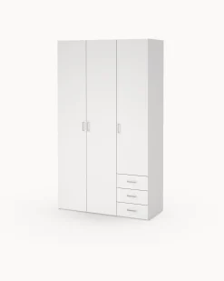 Roupeiro SOAJO com 3 portas e 3 gavetas