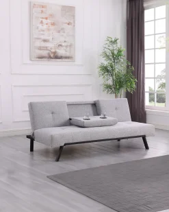 Sofá cama PRAGUE com porta-copos