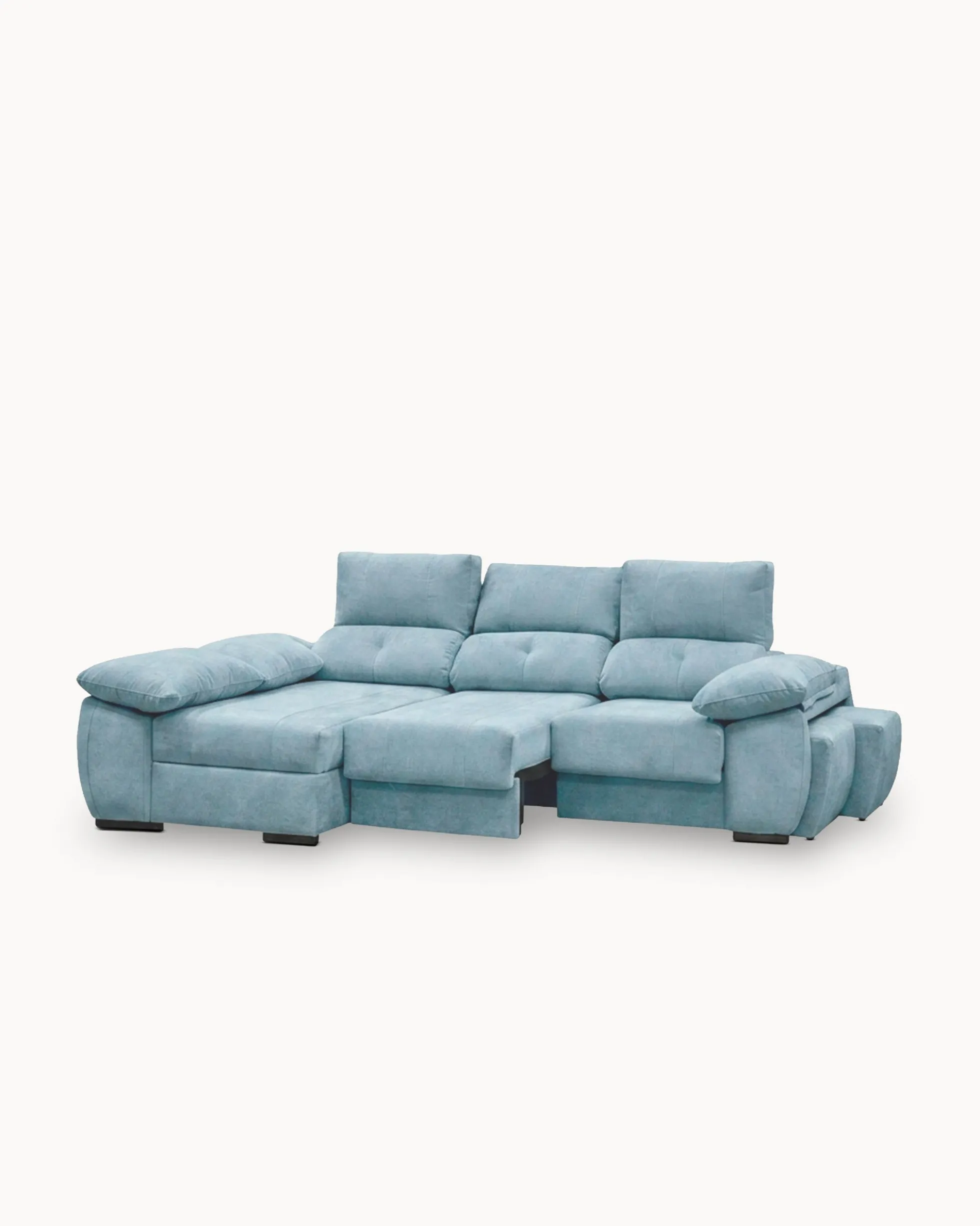 Sofá chaise Longue ANDOR com cama,baús e puffs