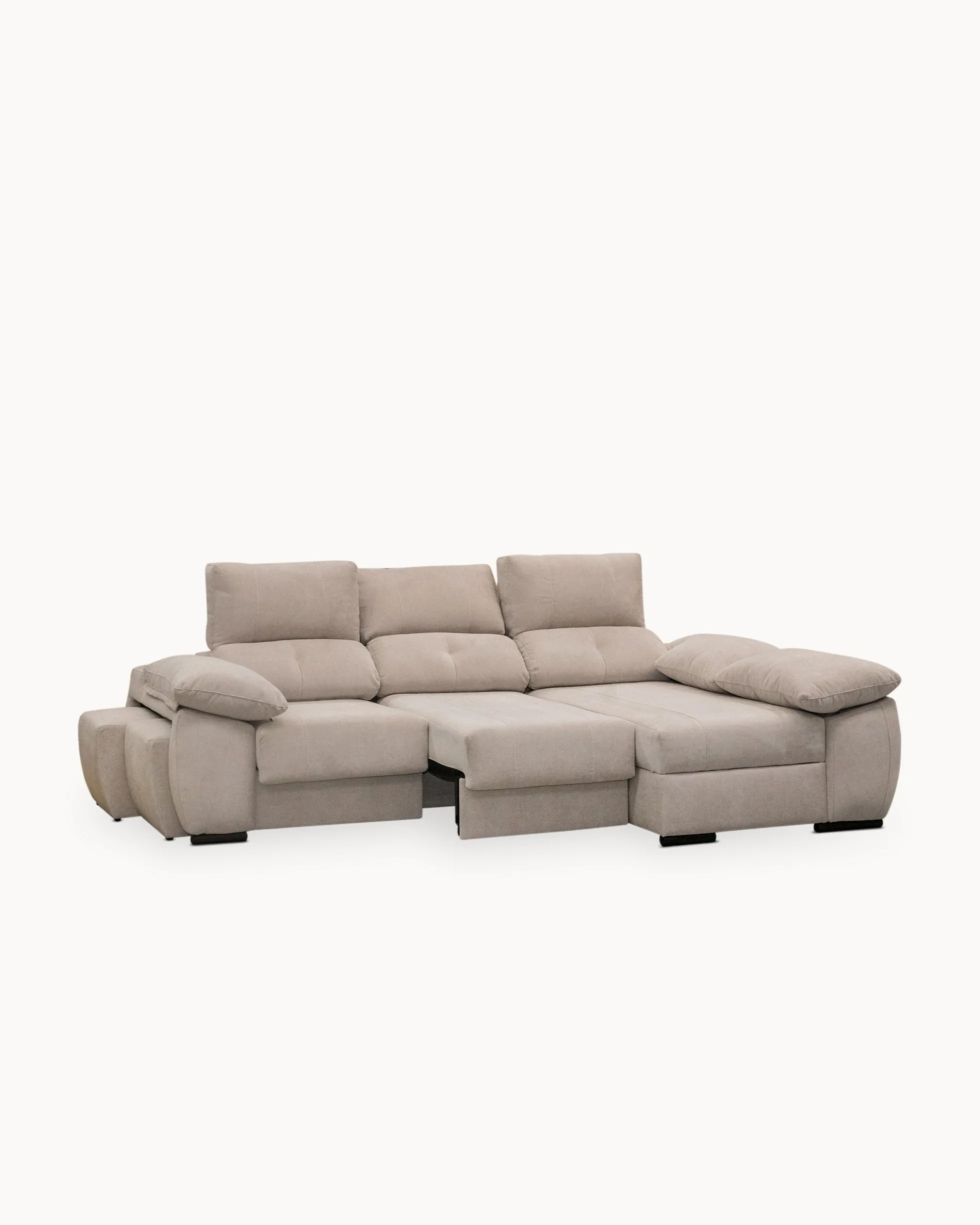 Sofá chaise Longue ANDOR com cama,baús e puffs