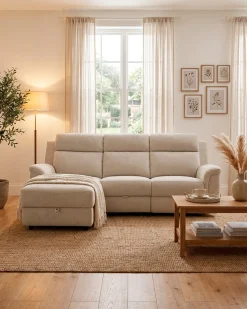 Sofá chaise longue CHRISTINA relax elétrico