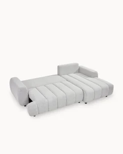 Sofá chaise longue IMPRESSION com cama e baú