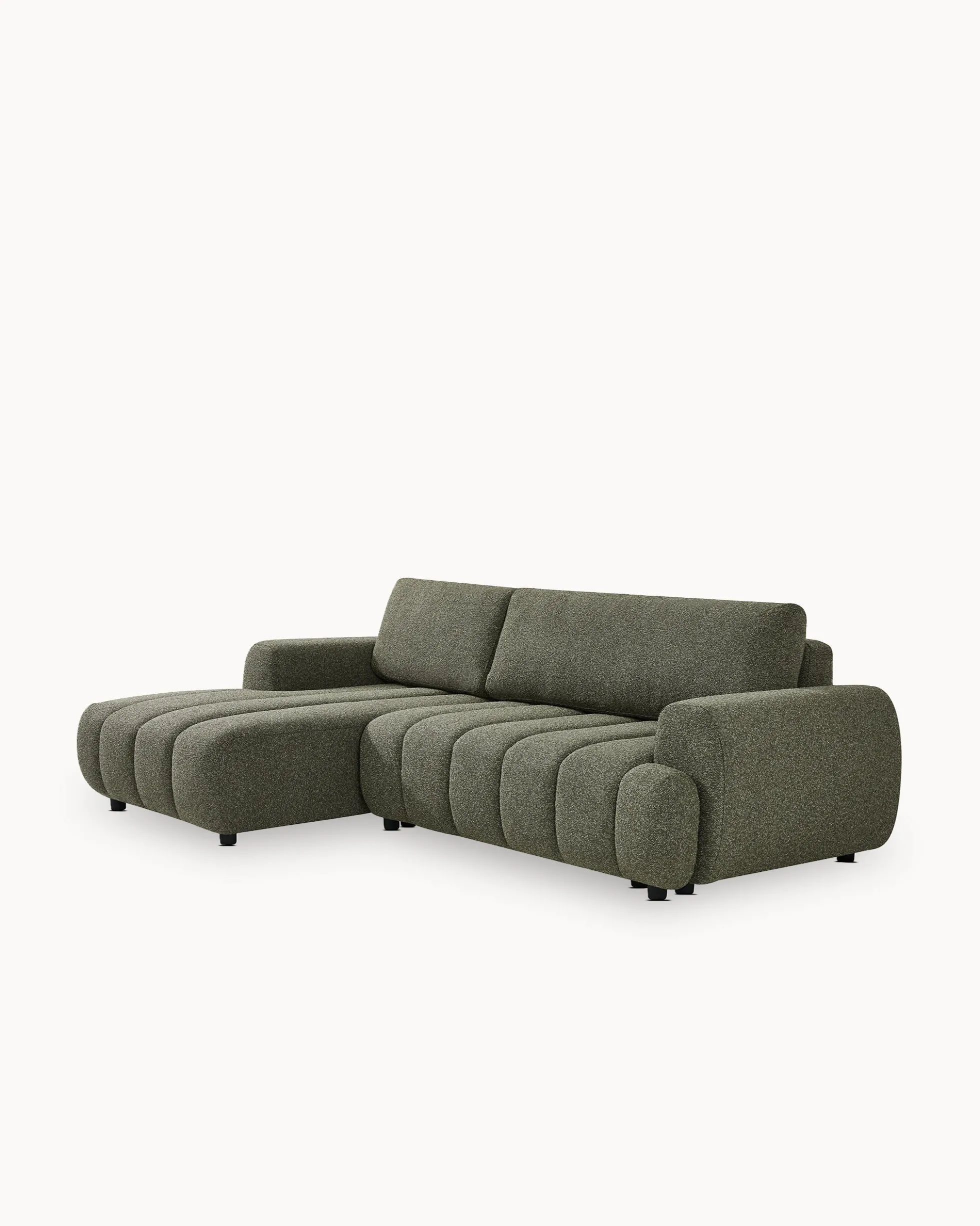 Sofá chaise longue IMPRESSION com cama e baú