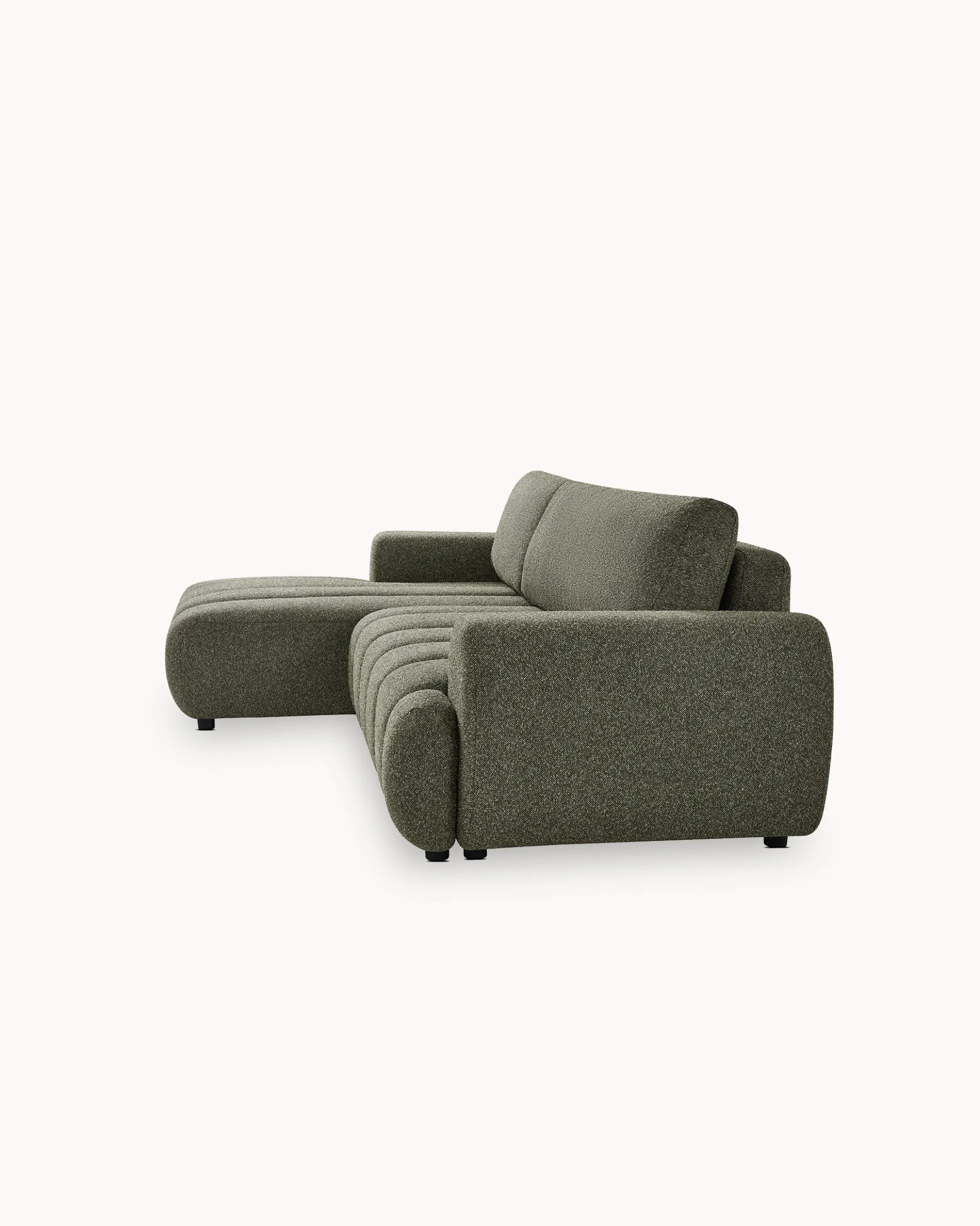 Sofá chaise longue IMPRESSION com cama e baú
