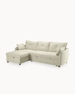 Sofá chaise longue ISADORA com cama e baú