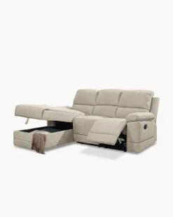 Sofá chaise longue LEON relax manual
