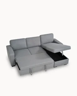 Sofá chaise longue MANHATTAN com cama e baú