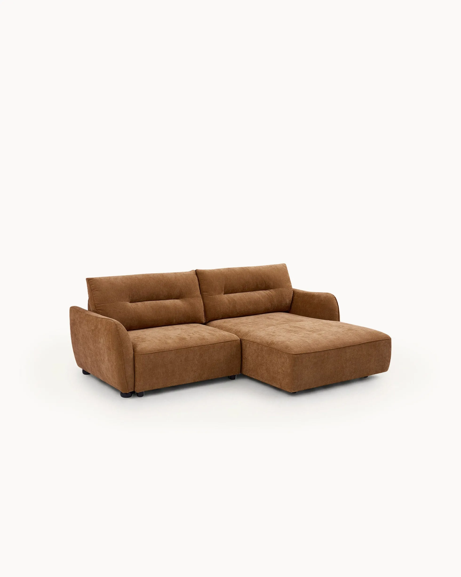Sofá chaise longue MELORIE com cama e baú