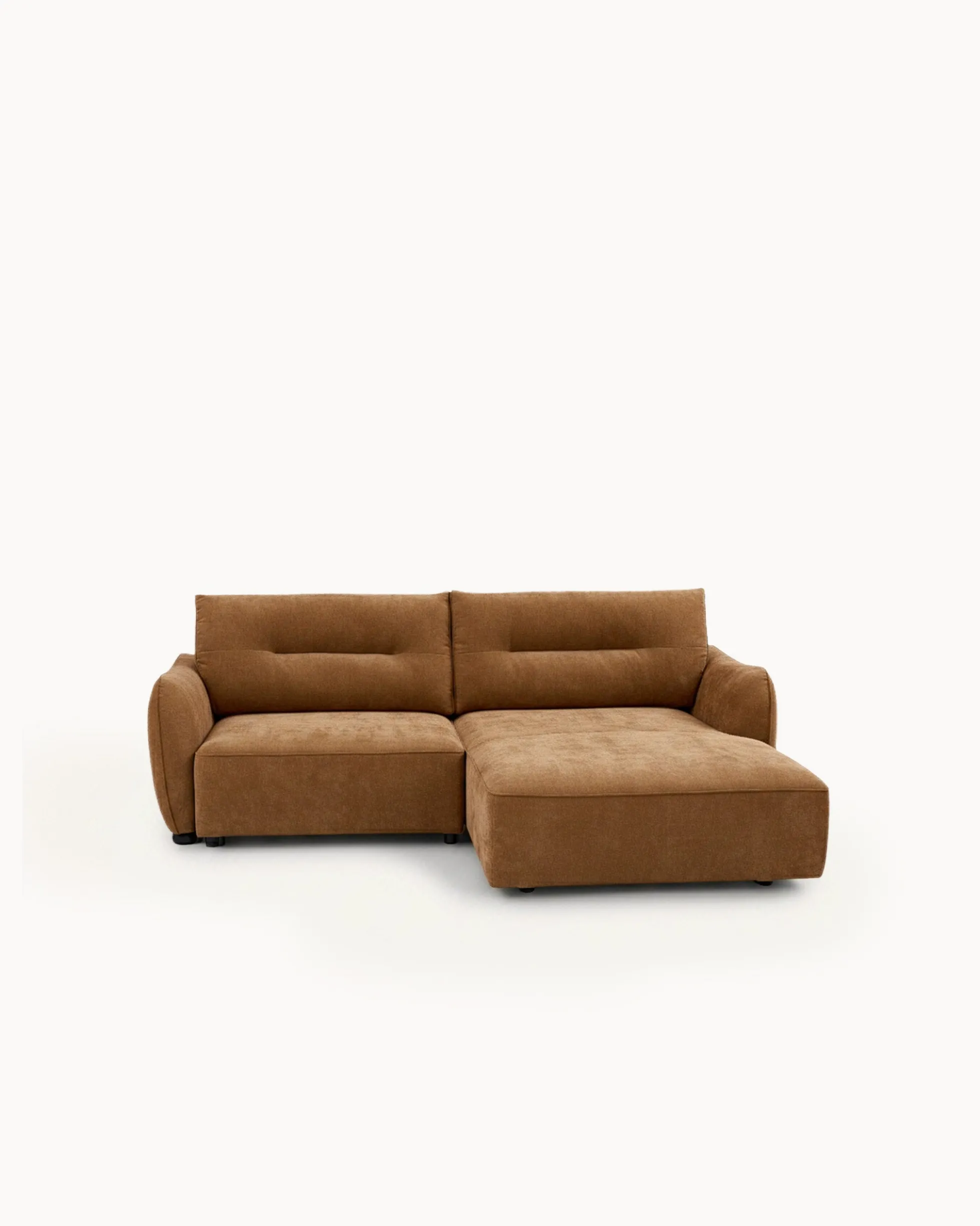 Sofá chaise longue MELORIE com cama e baú