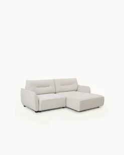 Sofá chaise longue MELORIE com cama e baú