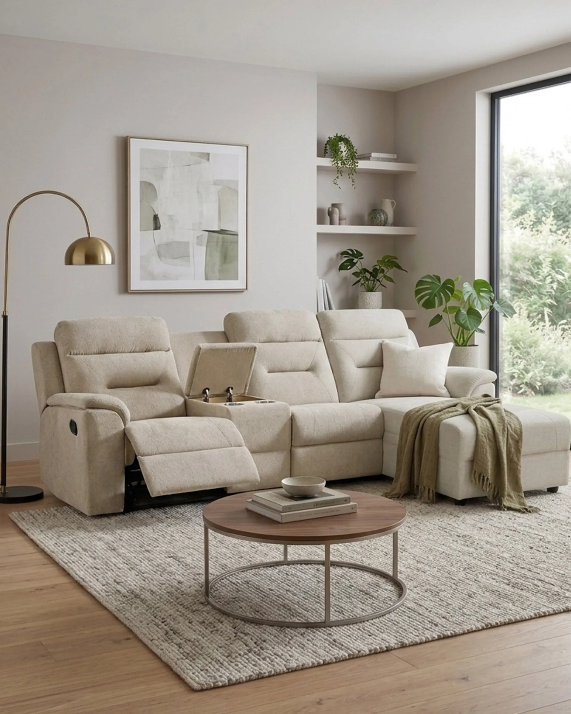 Sofá chaise longue NAMIE relax manual