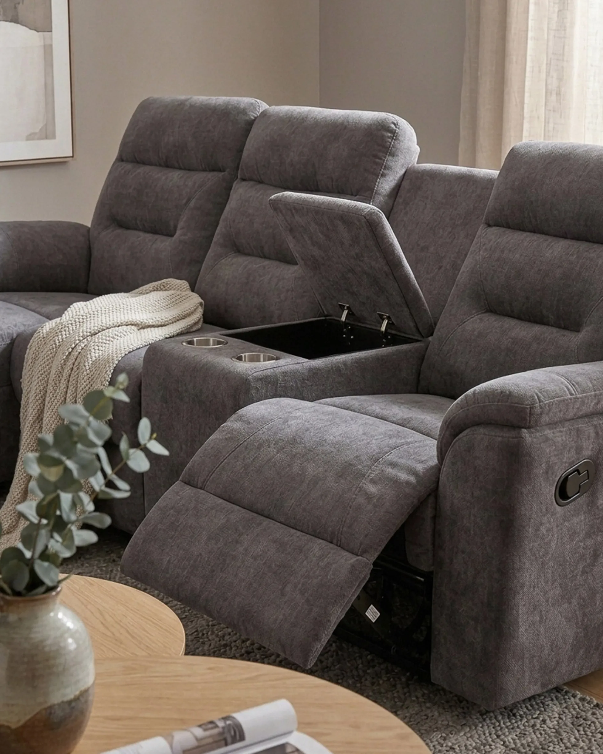 Sofá chaise longue NAMIE relax manual