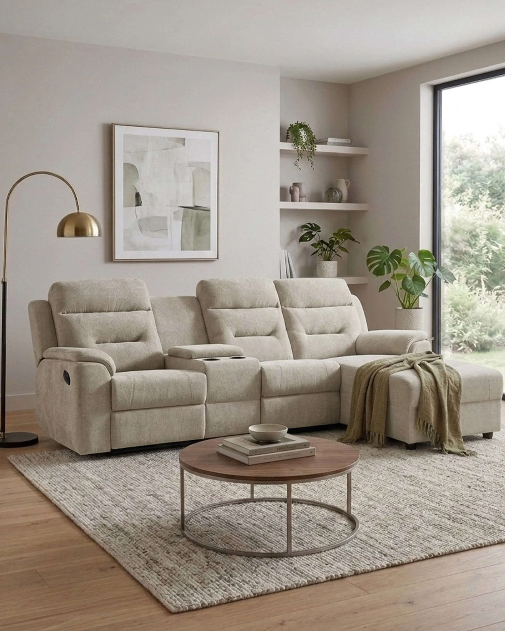 Sofá chaise longue NAMIE relax manual