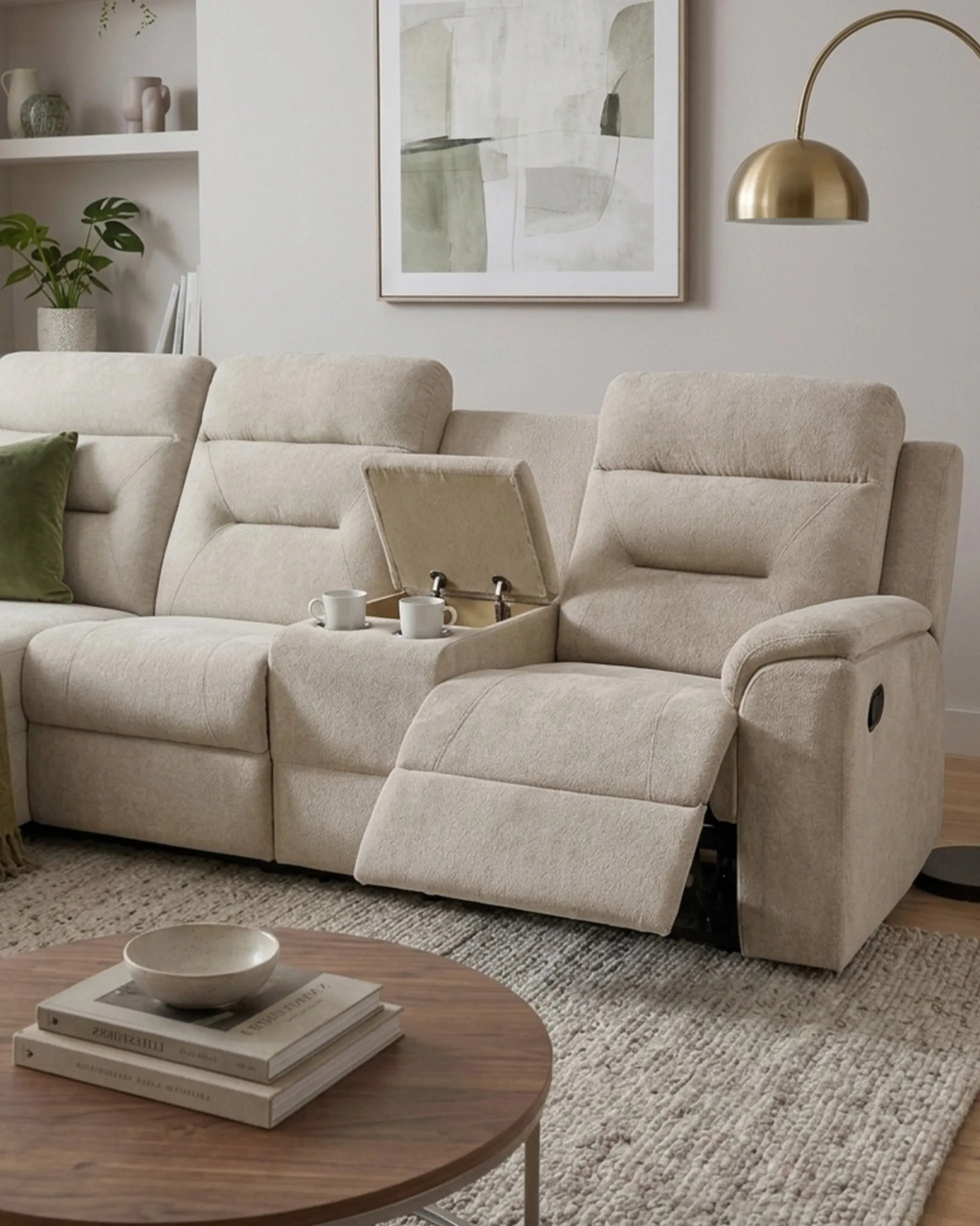 Sofá chaise longue NAMIE relax manual