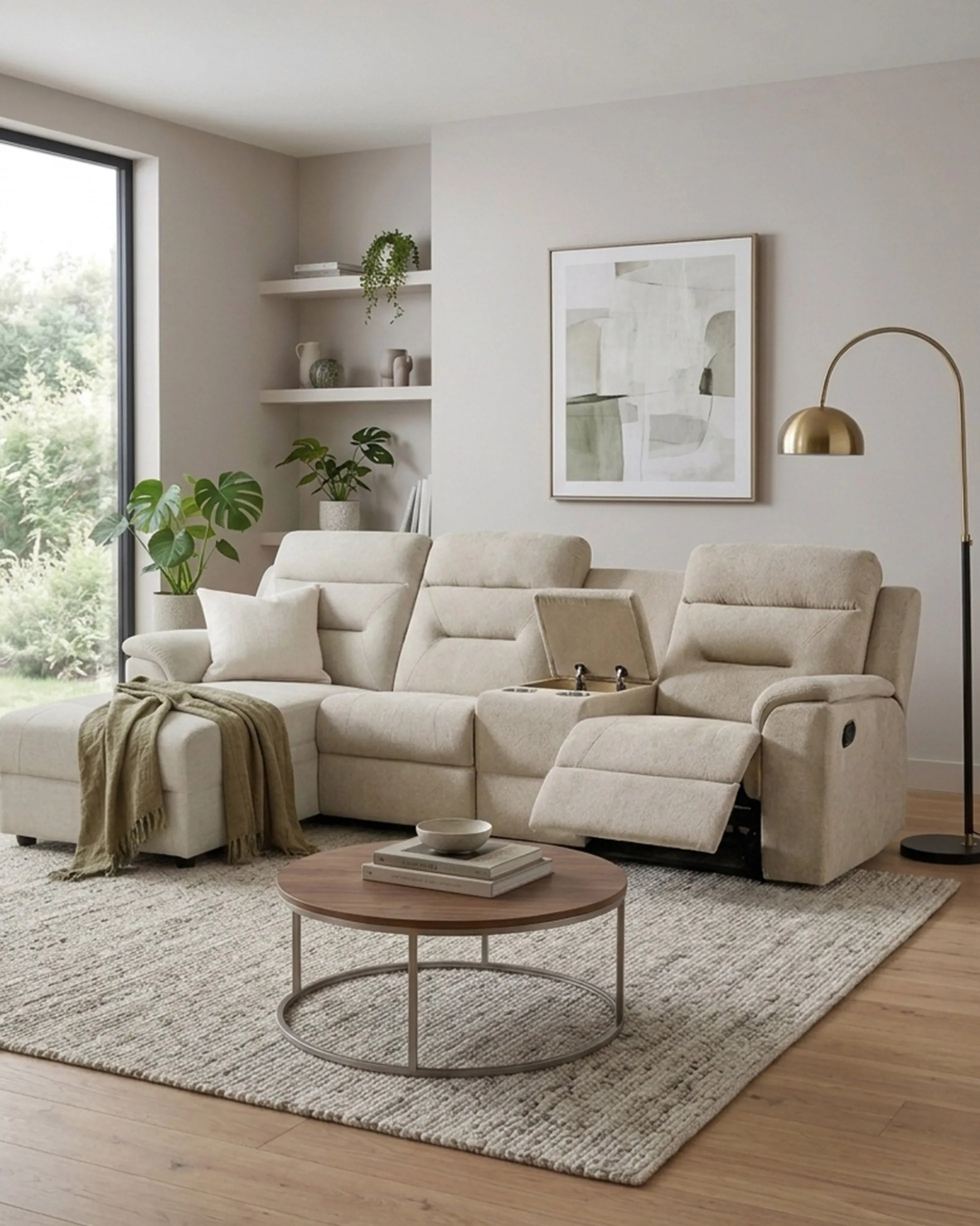 Sofá chaise longue NAMIE relax manual