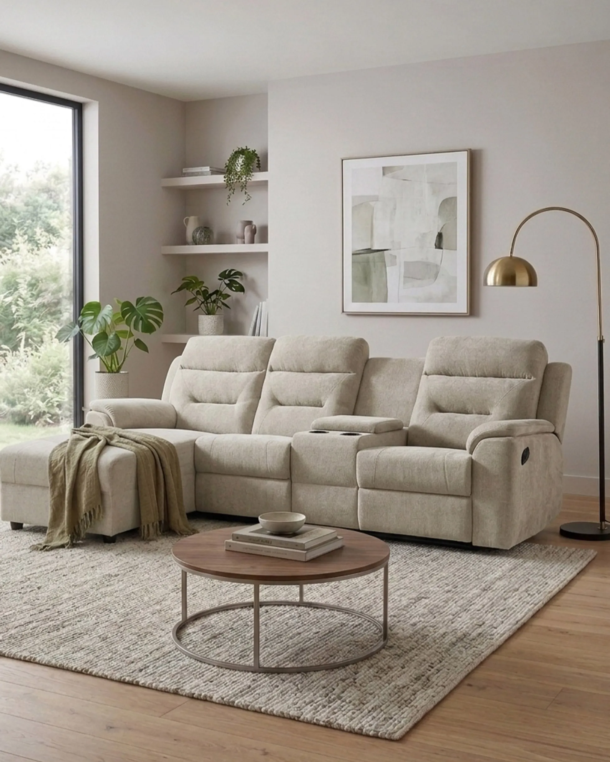 Sofá chaise longue NAMIE relax manual