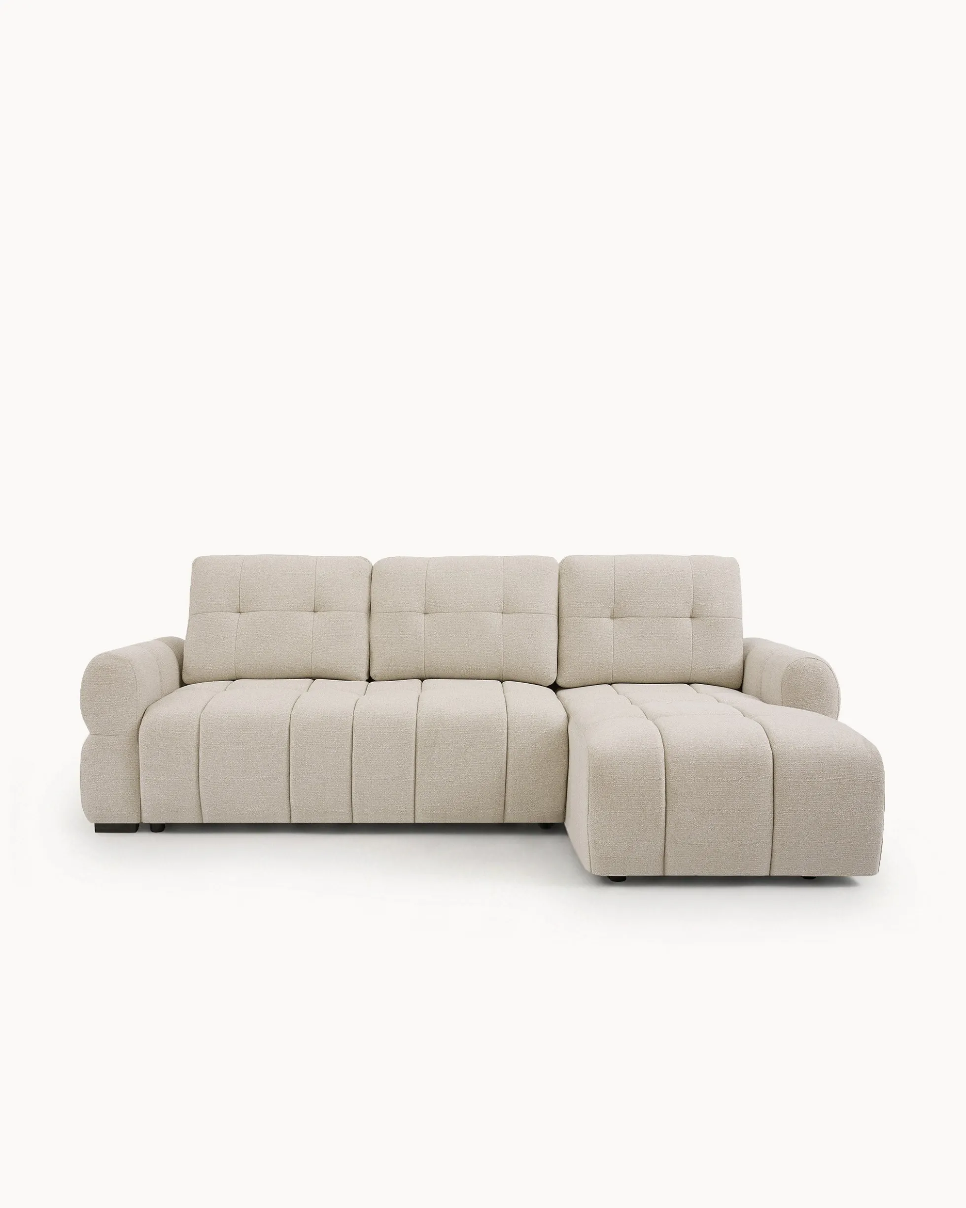 Sofá chaise longue RAYLA com cama e baú