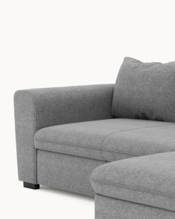 Sofá chaise longue reversível ASTY com cama e baú