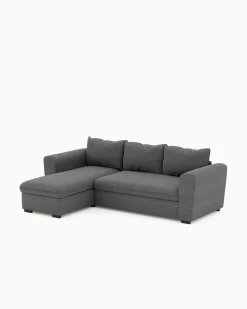 Sofá chaise longue reversível ASTY com cama e baú