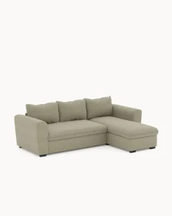 Sofá chaise longue reversível ASTY com cama e baú