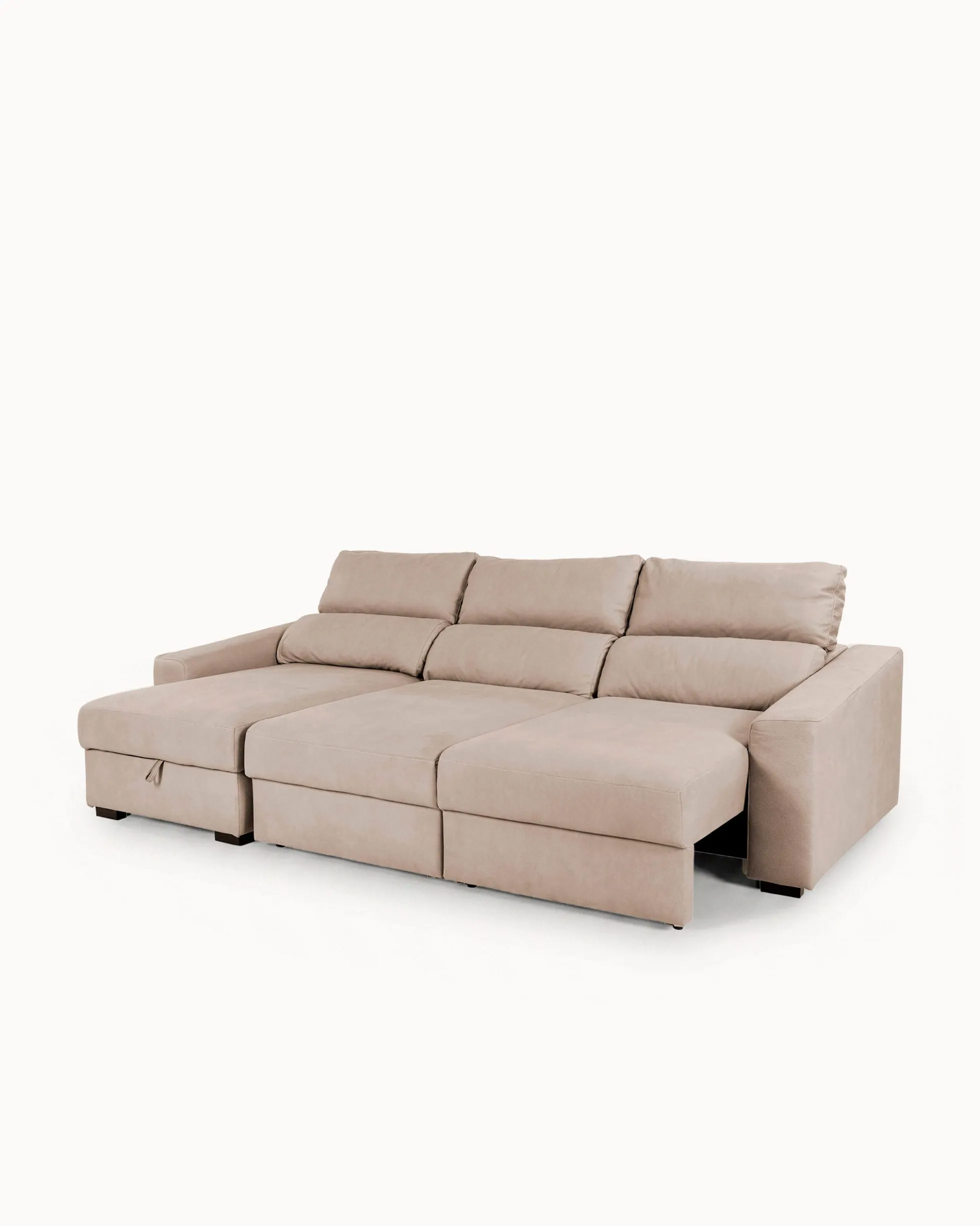 Sofá chaise longue reversível ALABAMA com cama e baú
