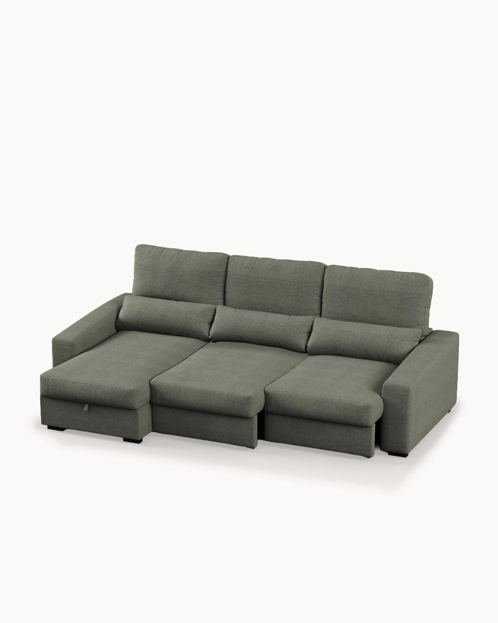 Sofá chaise longue reversível ALABAMA com cama e baú
