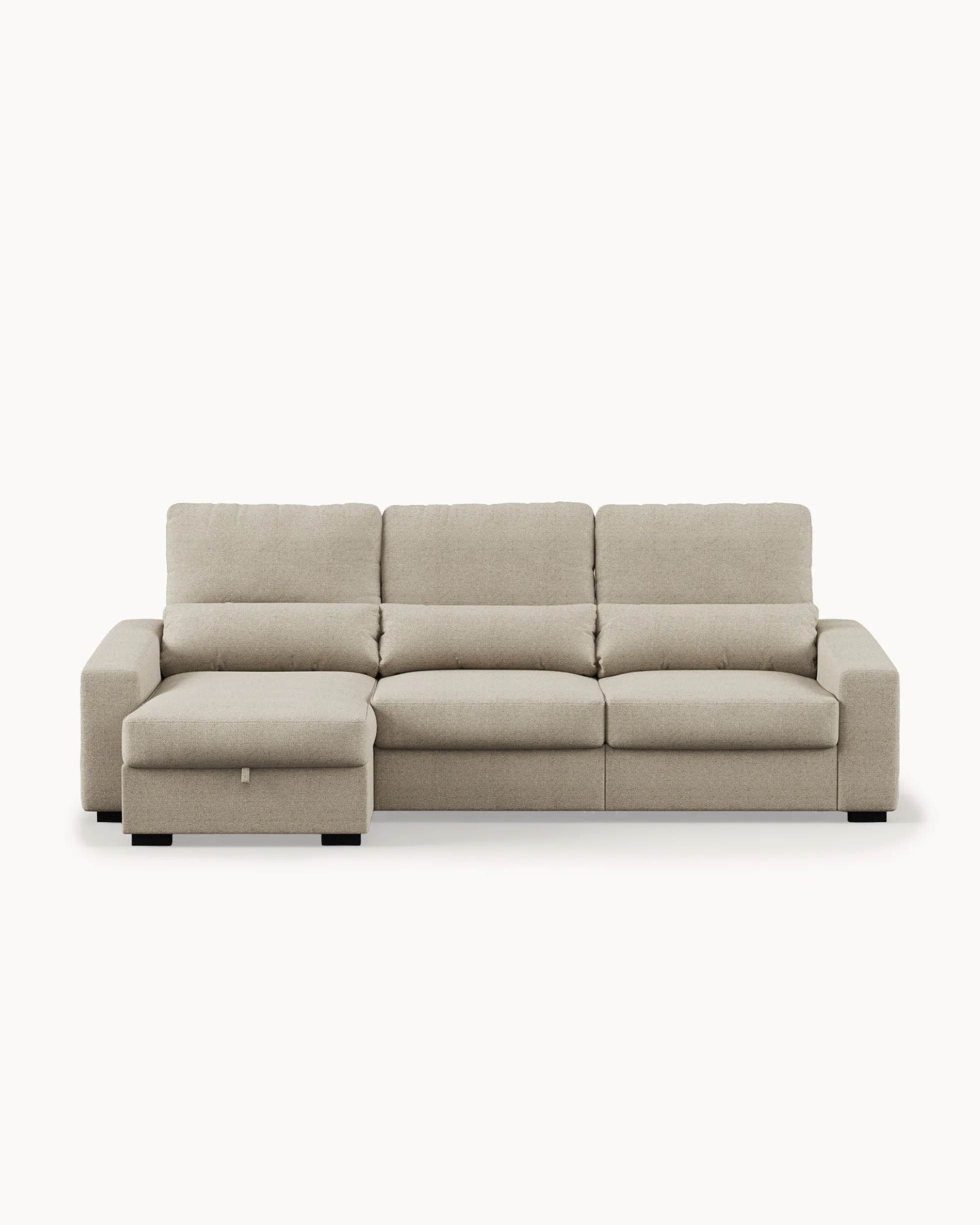 Sofá chaise longue reversível ALABAMA com cama e baú